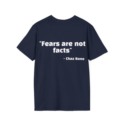 Chaz Bono Quote Tee with Rainbow Patch
