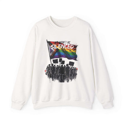Will not be Silenced Rainbow Flag Crewneck Sweatshirt