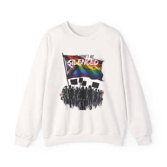 Will not be Silenced Rainbow Flag Crewneck Sweatshirt