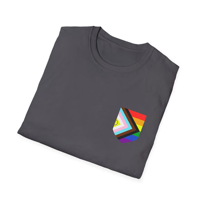 Audre Lorde Quote Tee with Rainbow Patch