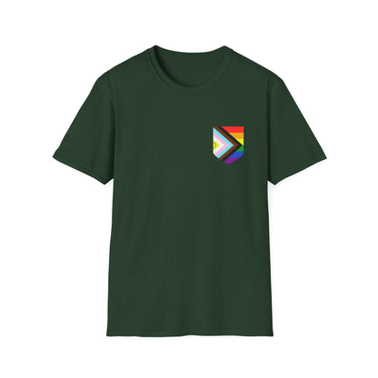 Billie Jean King Quote Tee with Rainbow Patch