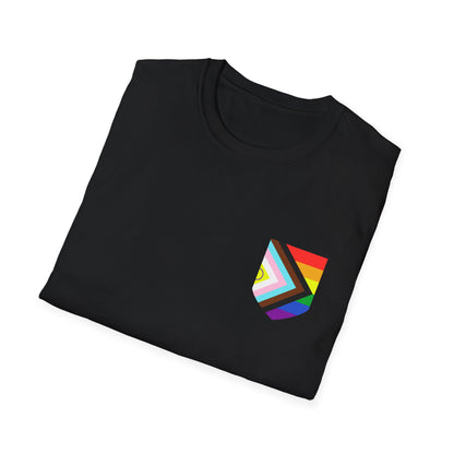 Billie Jean King Quote Tee with Rainbow Patch