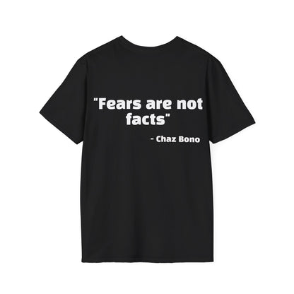 Chaz Bono Quote Tee with Rainbow Patch