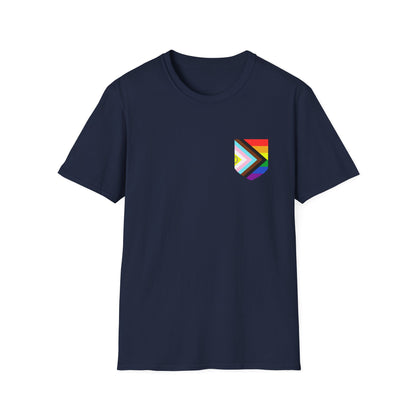 Billie Jean King Quote Tee with Rainbow Patch